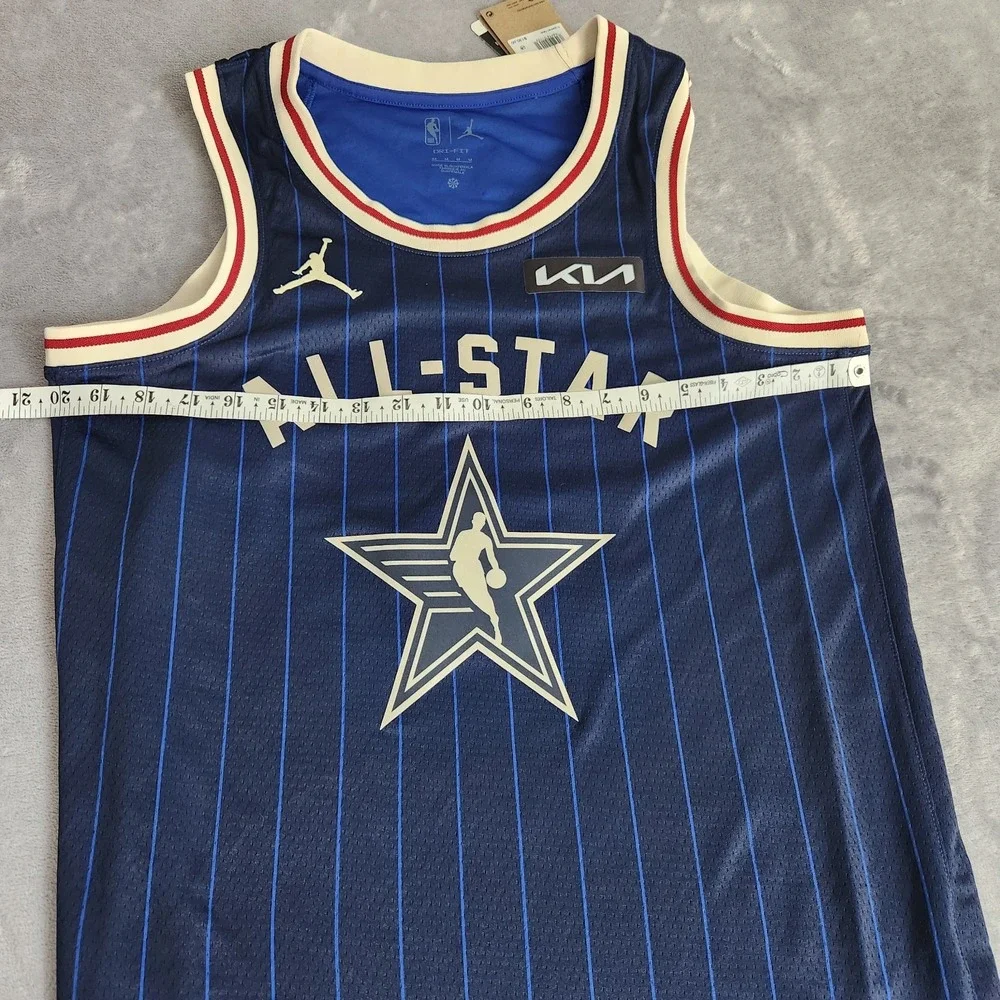 New NBA Stephen Curry All-Star Jersey 2024 Jordan Brand Blue Swingman Men's M
